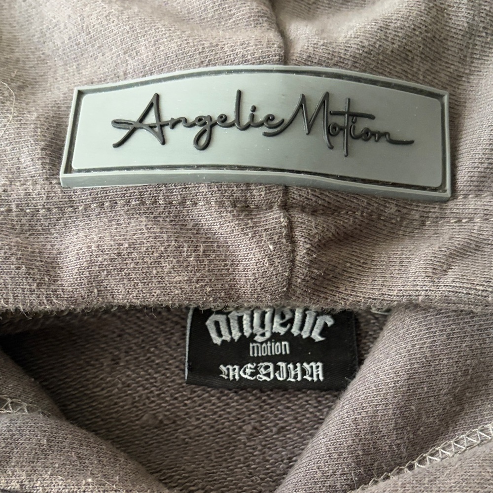 Angelic Motion  “Motion keeps me in Motion” hoodie Med genesis collection grey - Picture 6 of 9